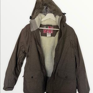 Pulse Snowboard Ski Jacket Detachable Hood , Brown Sz medium